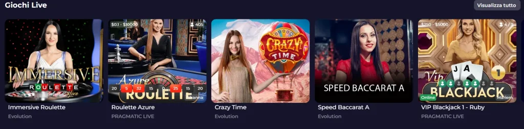 Casinò live con dealer reali